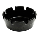 Beaumont Black Melamine Crown-Style Ashtray 4"